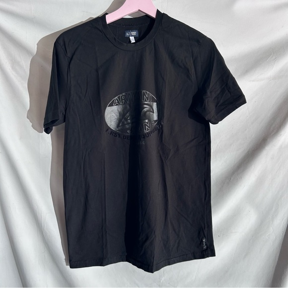 Armani Jeans Black Milano First Denim Equipment T-Shirt | Sz Italy XL US Medium - Picture 3 of 13